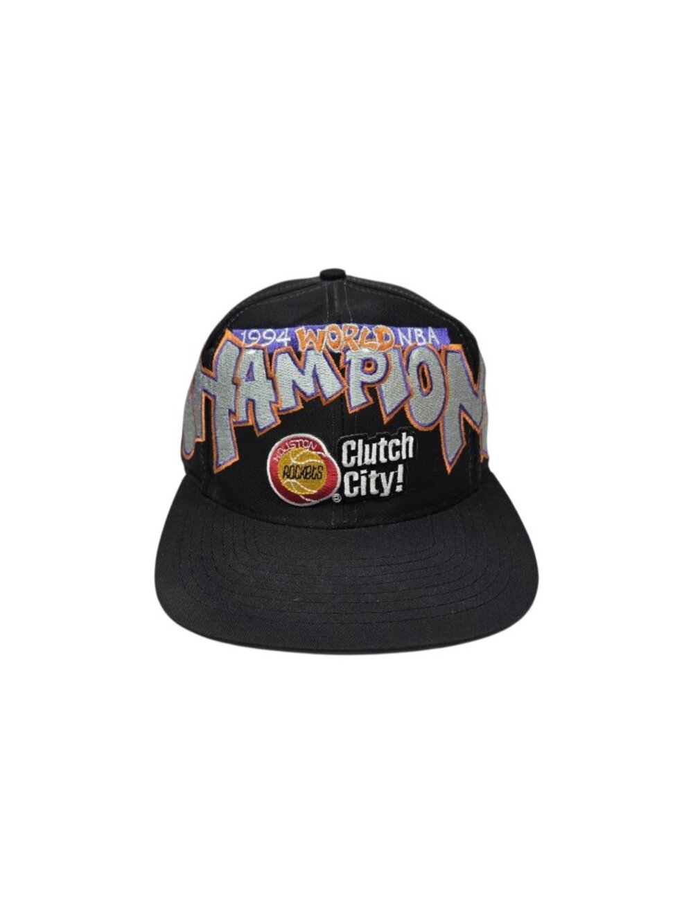 VTG Houston Rockets 1994 NBA World Champions Graffiti Snapback Hat Clutch City